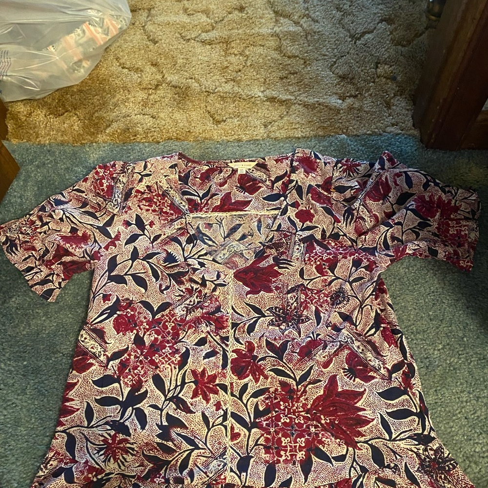 Lucky brand floral blouse